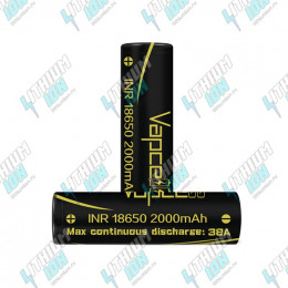 INR18650 2000mAh (7.2Wh) 3.6V 38A Li-Ion Vapcell