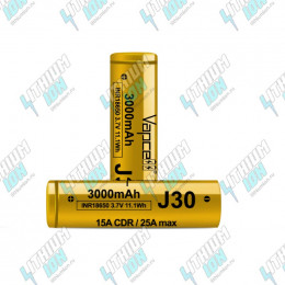 J30 3000mAh (10.8Wh) 3.6V 15A Li-Ion Vapcell