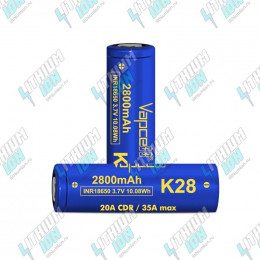 K28 2800mAh (10.08Wh) 3.6V 20A Li-Ion Vapcell