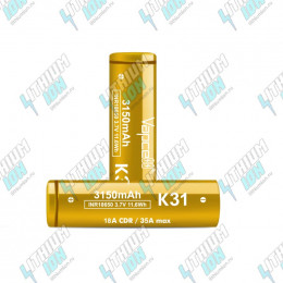 K31 3150mAh (11.34Wh) 3.6V 18A Li-Ion Vapcell