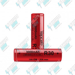 R30 3000mAh (10.8Wh) 3.6V 18A Li-Ion Vapcell